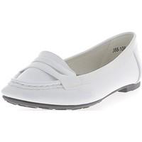 chaussmoi varnished white ballerinas 05 cm with tip look moccasins hee ...