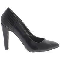 Chaussmoi Shoes big size sharp black 12 cm heel women\'s Court Shoes in black
