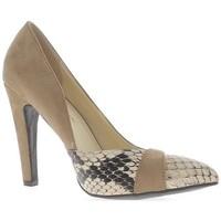 Chaussmoi Pumps plus size beige heels 11, 5cm sharp scales women\'s Court Shoes in BEIGE