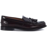 Church apos;s Mocassino Omega R in pelle bordeaux spazzolata women\'s Loafers / Casual Shoes in red