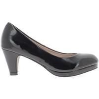Chaussmoi Black classic pumps nail heels of 6.5 cm small platform women\'s Court Shoes in black