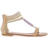 chaussmoi camel flat sandals with coloured strass womens clogs shoes i ...