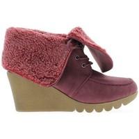 chaussmoi red women boots at 7cm heel womens low ankle boots in red