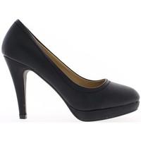 Chaussmoi Shoes women black heel 8, 5cm women\'s Court Shoes in black