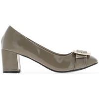 chaussmoi loop 6cm heeled pumps moles womens court shoes in brown