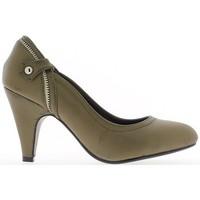 chaussmoi brown shoes to 9cm heel womens court shoes in brown