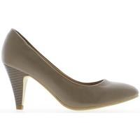 Chaussmoi Shoes woman moles 7.5 cm heel women\'s Court Shoes in brown