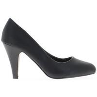 chaussmoi shoes women black 8 cm heel womens court shoes in black