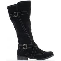 Chaussmoi Boots women black seams to 2.5 cm heels women\'s High Boots in black
