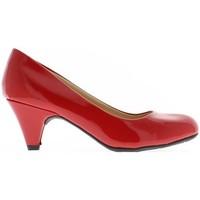 Chaussmoi Polish Red Classic pumps heel 6cm round tips women\'s Court Shoes in red