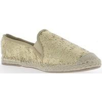 Chaussmoi Espadrilles femme dorées avec effet brillant women\'s Shoes (Pumps / Ballerinas) in yellow