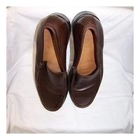 church size 12 brown slip ons