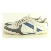 Christian Dior Homme Size 10E Blue And White Trainers