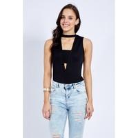 choker bandeau bodysuit