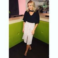 CHOKER NECK OVERSIZED TOP