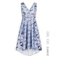 Chi Chi Curve Clover Dress