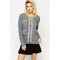 Chain Trim Jersey Jacket