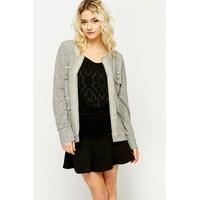 Chain Trim Jersey Jacket