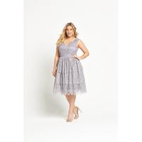 chi chi london v neck lace dress