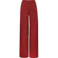 Cherry Wide Leg Palazzo Trousers - Wine