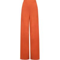 Cherry Wide Leg Palazzo Trousers - Rust