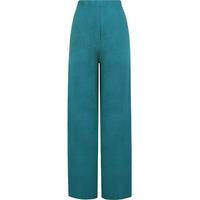 cherry wide leg palazzo trousers teal