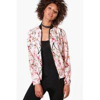 Cherry Blossom Bomber Jacket - multi