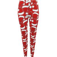 Christie Santa Leggings - Red