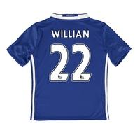 chelsea home shirt 2016 17 kids with willian 22 printing blue