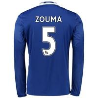 chelsea home shirt 2016 17 long sleeve with zouma 5 printing blue