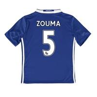 chelsea home shirt 2016 17 kids with zouma 5 printing blue