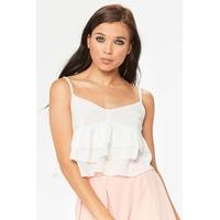 Charlie White Frill Cami Top