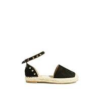 Charlotte Black Studded Suede Espadrilles