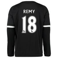 chelsea third shirt 201516 long sleeve black with remy 18 printing whi ...