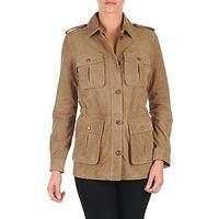 chevignon v safarine cuir womens parka in beige