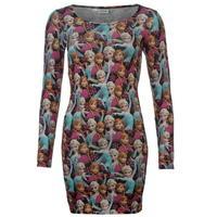 Character Long Sleeve Body Dress Ladies