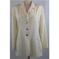 Charlotte Halton Size 12 Ivory long jacket