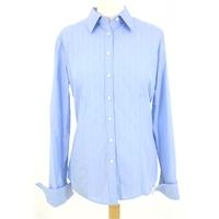 charles tyrwhitt woman size 16 powder blue fitted shirt blouse