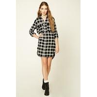 check flannel shirt dress