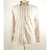 charles tyrwhitt siize 18 icecream colours striped blouse