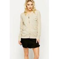 Chain Trim Jersey Jacket