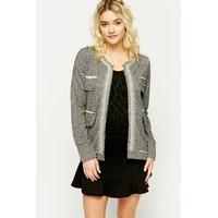 Chain Trim Jersey Jacket