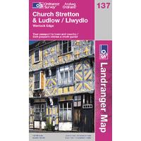 Church Stretton & Ludlow - OS Landranger Active Map Sheet Number 137