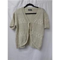 chic size ml beige knitted cardigan