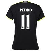 Chelsea Away Shirt 16-17 - Womens with Pedro 11 printing, Black