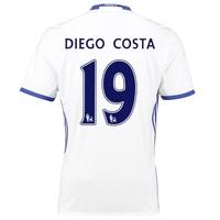 Chelsea Third Shirt 16-17 with Diego Costa 19 printing, White