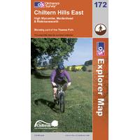 Chiltern Hills East - OS Explorer Active Map Sheet Number 172