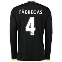 Chelsea Away Shirt 16-17 - Kids - Long Sleeve with Fàbregas 4 printing, Black