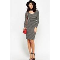 Choker Petite Stripe Bodycon Dress