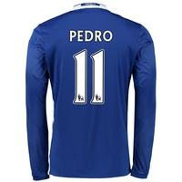 Chelsea Home Shirt 2016-17 - Kids - Long Sleeve with Pedro 11 printing, Blue